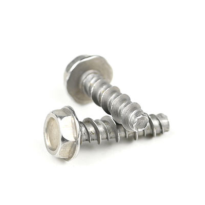 Acero inoxidable Hex Metal cabeza de yeso de tablero de tornillo de pared seca tornillos de punto plano Gympsum Parafuso