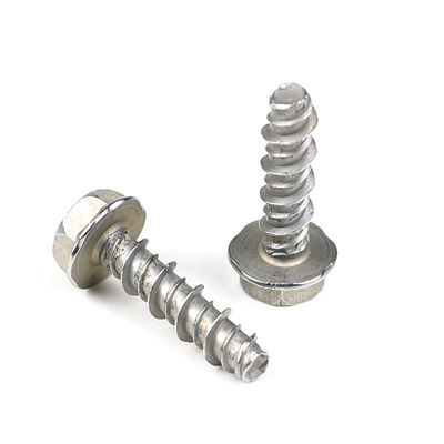 Acero inoxidable Hex Metal cabeza de yeso de tablero de tornillo de pared seca tornillos de punto plano Gympsum Parafuso
