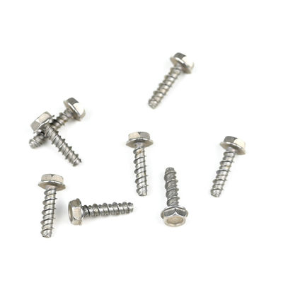 Acero inoxidable Hex Metal cabeza de yeso de tablero de tornillo de pared seca tornillos de punto plano Gympsum Parafuso
