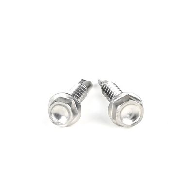 Acero inoxidable 410 cabeza de lavadora hexadecimal de tornillo de autoperforación para sistema de medición métrico