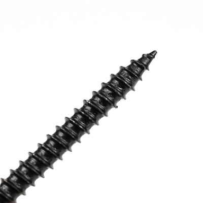 Cuadro de acero inoxidable con revestimiento de Ruspert negro cabeza de cacerola tornillos de madera