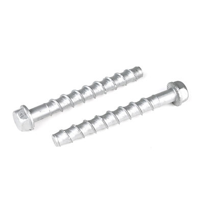 Zinc acabado Hex cabeza de hormigón tornillo auto-apuntamiento pernos de anclaje para la instalación fuerte