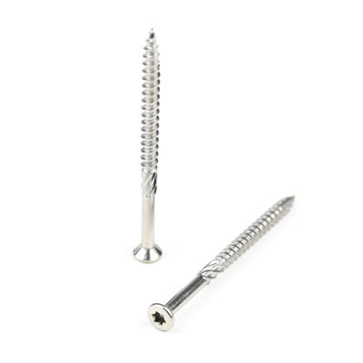 410 tornillos de madera de acero inoxidable de 60 mm Torx contrafundido para cubierta de terraza de madera TIPO 17