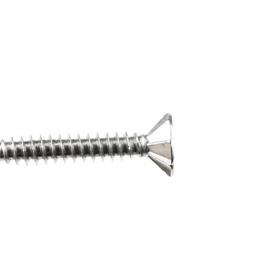 Tornos de perforación automática de cabeza plana Phillips de acero inoxidable con alas para la instalación