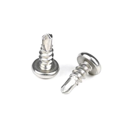 El estilo de Phillips Recess Drive de acero inoxidable cabeza de la cacerola tornillos de auto-perforación 100% QC probado