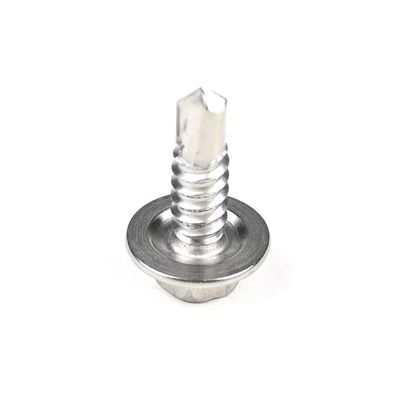 Prueba 100% de calidad de la cabeza de la oblea de acero inoxidable cinco ángulos de la brida de auto-perforación tornillos de seguridad
