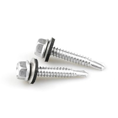Apoyo personalizado para el tornillo de perforación hexadecimal de 6.3x38 mm con lavadora EPDM