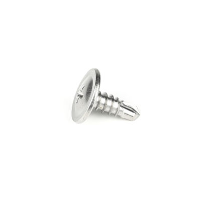 Cabeza de oblea de acero inoxidable métrica Phillips tornillos de auto-perforación Ss410 Parafusos para metal