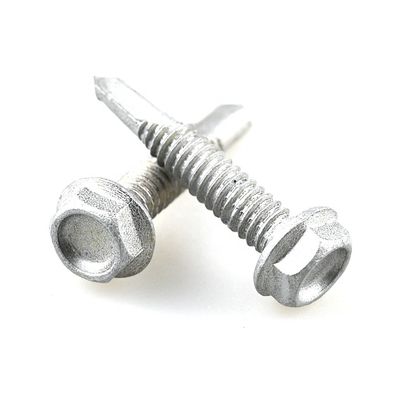 Metric A2 cabeza hexadecimal tornillos de auto-perforación sujetadores para el exterior resistente a la oxidación St4.8x25