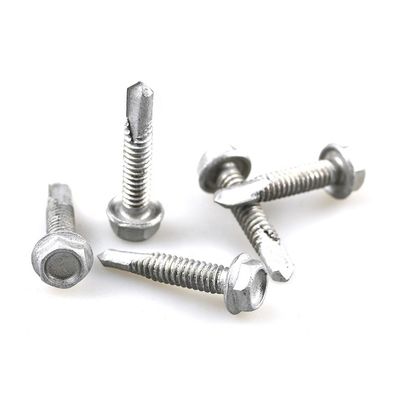 Metric A2 cabeza hexadecimal tornillos de auto-perforación sujetadores para el exterior resistente a la oxidación St4.8x25