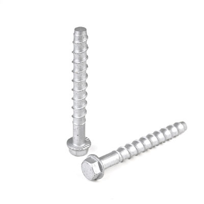Cabeza plana de gran diámetro de acero al carbono Hex Masonería perno M12 125mm Autoportación tornillo de hormigón