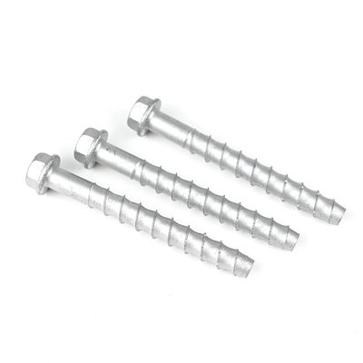 Cabeza plana de gran diámetro de acero al carbono Hex Masonería perno M12 125mm Autoportación tornillo de hormigón