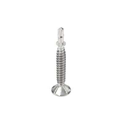 Técnica métrica DIN estándar Tek 5 de acero al carbono cabeza de la armadura Phillips con tornillos de perforación automática de alas personalizados