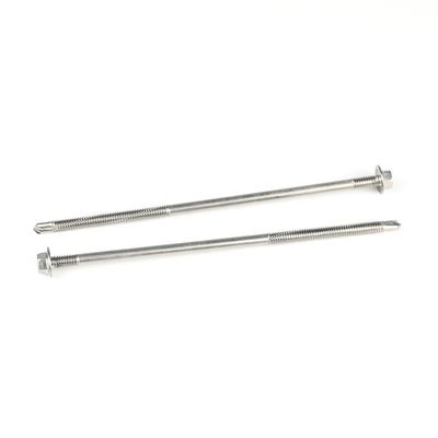 Cabeza de lavadora hex de zinc tornillos de auto-perforación de 150 mm para panel de sándwich doble hilo
