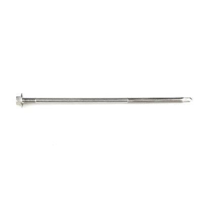 Cabeza de lavadora hex de zinc tornillos de auto-perforación de 150 mm para panel de sándwich doble hilo