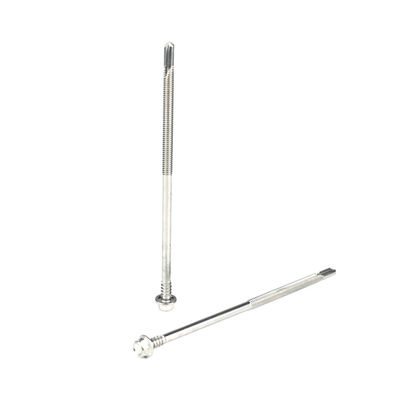 Torx Drive doble hilo Ss410 de acero inoxidable tornillos de auto-perforación de 5 puntos cabeza hexagonal
