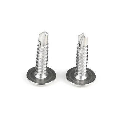 Cabeza de la oblea Phillips de acero inoxidable negro tornillos de perforación automática acero inoxidable
