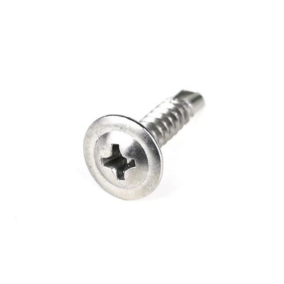Cabeza de la oblea Phillips de acero inoxidable negro tornillos de perforación automática acero inoxidable