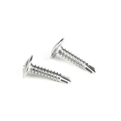 Cabeza de la oblea Phillips de acero inoxidable negro tornillos de perforación automática acero inoxidable