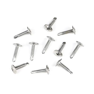 Cabeza de la oblea Phillips de acero inoxidable negro tornillos de perforación automática acero inoxidable