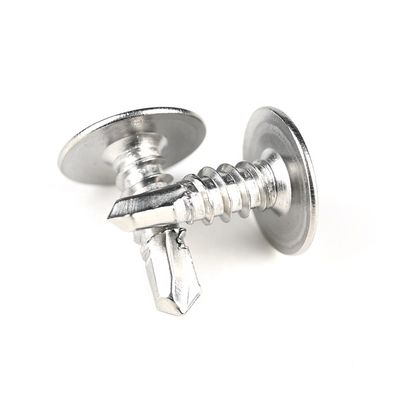 Zinc acabado de acero inoxidable Phillips Wafer Head Tornos de perforación automática para estructuras de madera