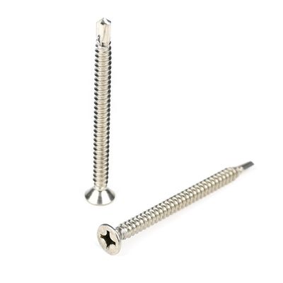 Corazón plano Phillips 50mm tornillos de auto-perforación Tek Lag pernos de acero inoxidable personalizado