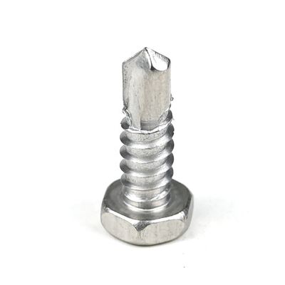 Torx de acero inoxidable de cabeza hexadecimal con hendiduras de perforación automática Sus410 Parafuso Auto Brocante