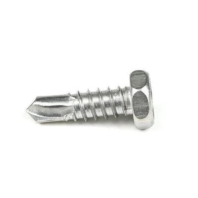 Torx de acero inoxidable de cabeza hexadecimal con hendiduras de perforación automática Sus410 Parafuso Auto Brocante