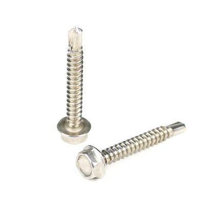 Instalación de acero inoxidable Hex cabeza de lavadora de auto perforación tornillo Sus304 tornillos de golpe