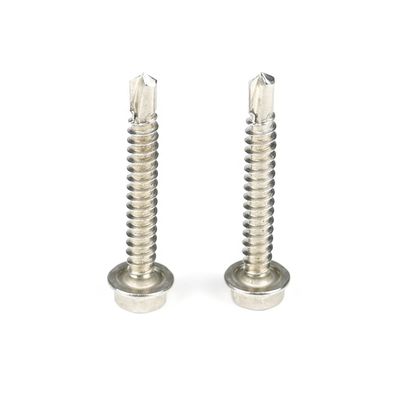 Instalación de acero inoxidable Hex cabeza de lavadora de auto perforación tornillo Sus304 tornillos de golpe