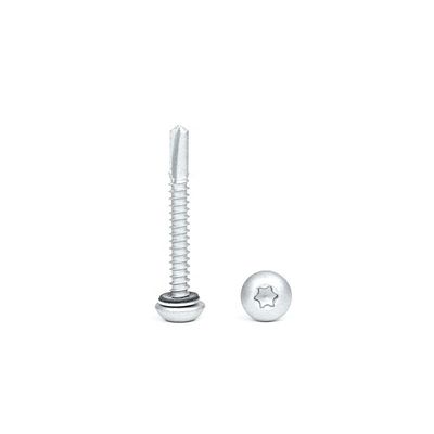 Tipo de cabeza de obleas tornillo de auto-perforación Sus410 de acero inoxidable ZINC Finish auto-tapping