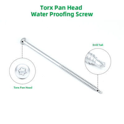 Parafusos metálicos de auto-perforación parafusos Bimetal Torx Pan Head Tapping parafusos a prueba de agua para estándar