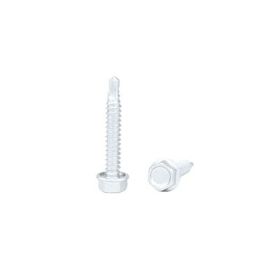 Acero 6.3x38mm Hex Flange Head Tek tornillos para el punto de instalación de la carcasa de acero ligero