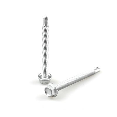 Raspert acabado de acero inoxidable Hex cabeza de auto perforación tornillos para aparatos eléctricos