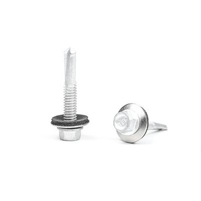 SS410 Freno Hex cabeza de acero inoxidable para perforación de tornillos de auto-apertura con lavadora EPDM