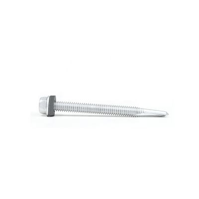 Auto-perforación de acero inoxidable de brida Hex cabeza de metal tornillos Phillips recubrimiento cruzado INCH