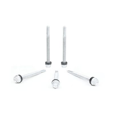 Auto-perforación de acero inoxidable de brida Hex cabeza de metal tornillos Phillips recubrimiento cruzado INCH