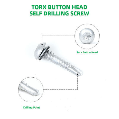 Acero inoxidable de perforación automática panel de sándwich tornillo Torx Pan Head 32mm plazo de pago T/T