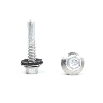SS410 de acero inoxidable Hex cabeza de auto perforación tornillos de metal Tek