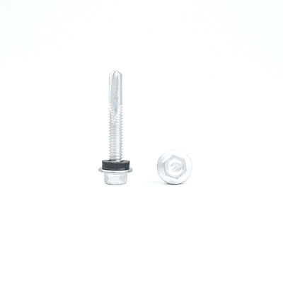 38 mm de auto-perforación SUS410 de acero inoxidable Hex tornillo con cabeza de brida y lavadora EPDM