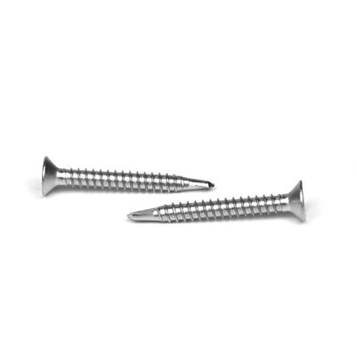 Acero inoxidable amarillo Sus 304 Csk Torx cabeza plana tornillos de auto-perforación Inox 3.9x25mm