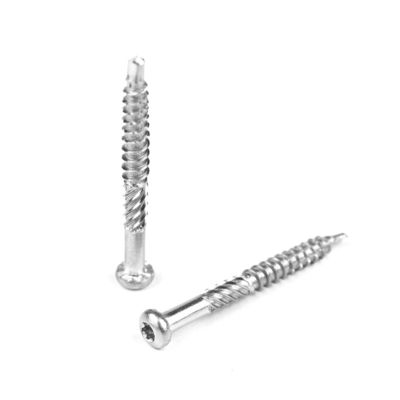 Torx Pan Head A4 acero inoxidable 316 tornillos de autoapertura 5.5x50mm con acabado Ruspert