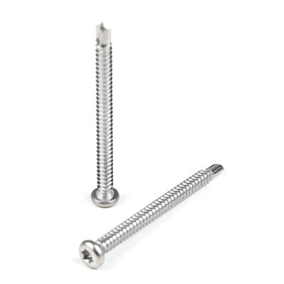 6.3 X75 mm Tornos de auto-perforación de acero inoxidable revestidos de zinc para aparatos eléctricos