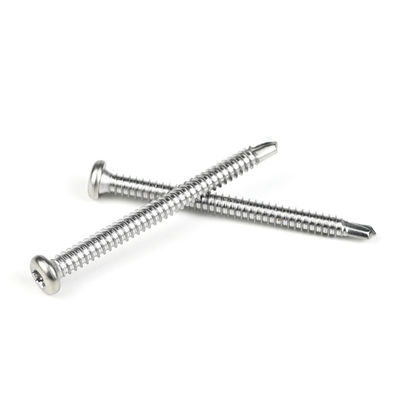 6.3 X75 mm Tornos de auto-perforación de acero inoxidable revestidos de zinc para aparatos eléctricos