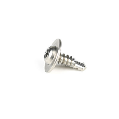 Aplicaciones eléctricas Torx de acero inoxidable, tornillo de perforación automática con lavaca de cabeza redonda