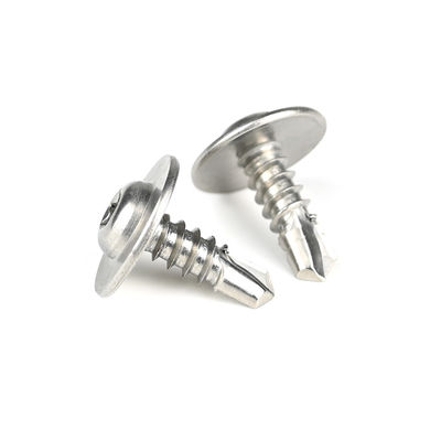 Aplicaciones eléctricas Torx de acero inoxidable, tornillo de perforación automática con lavaca de cabeza redonda