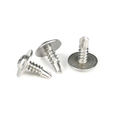 Aplicaciones eléctricas Torx de acero inoxidable, tornillo de perforación automática con lavaca de cabeza redonda