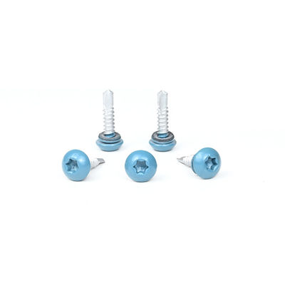 Cobre de aleación de zinc 12 x 1'' de perforación automática para el taponado Torx Pan Head para techado de tejas metálicas