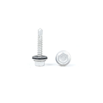 410 Revestimiento de brida hexagonal 5.5x25 mm Torsión Tek auto-perforadora para revestimiento de pared de chapa de purlin