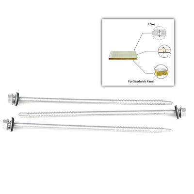 Los tornillos de auto-perforación de acero inoxidable son perfectos para el panel de sandwich de Rockwool de pared